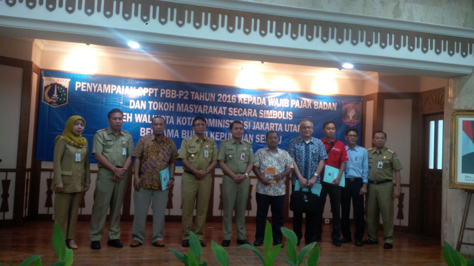 Penyampaian SPPT PBB di Walikota Utara dan Kabupaten Kepulauan Seribu