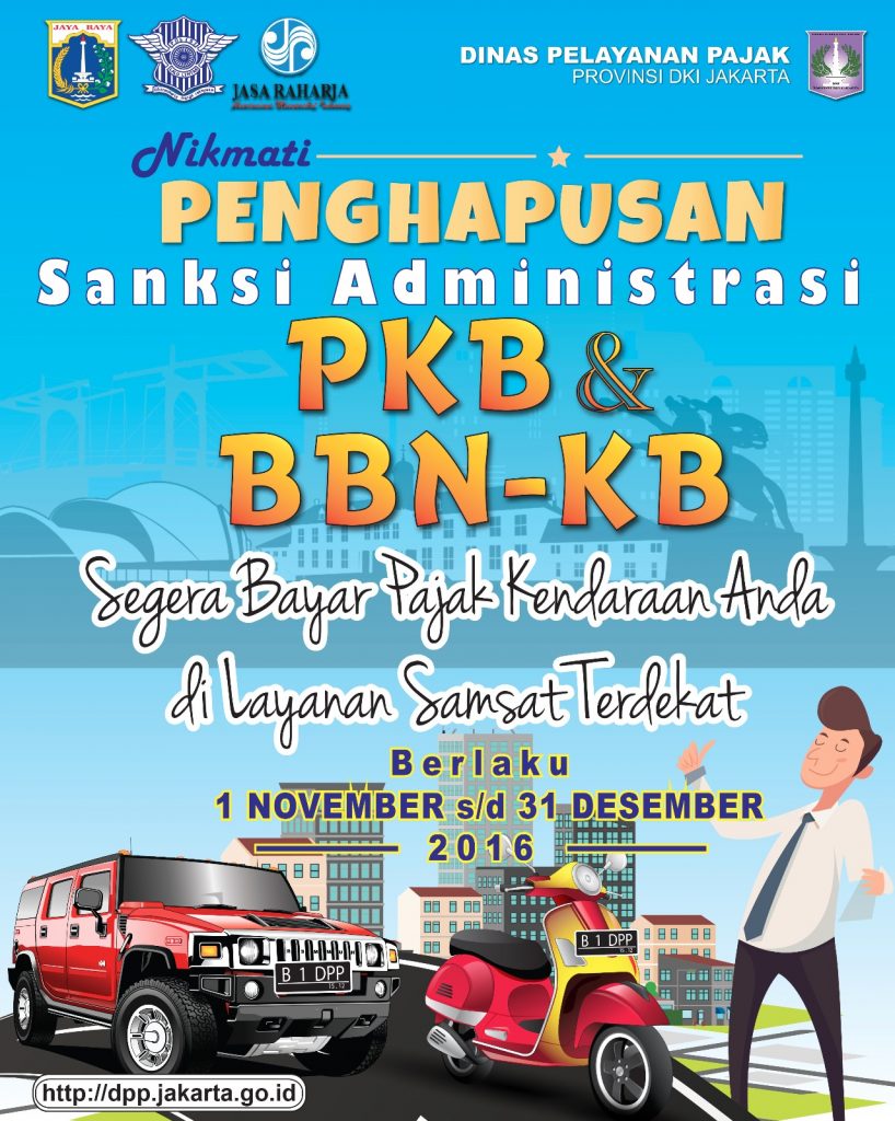 Manfaatkan Bebas Sanksi PKB dan BBN-KB di Jakarta November-Desember 2016