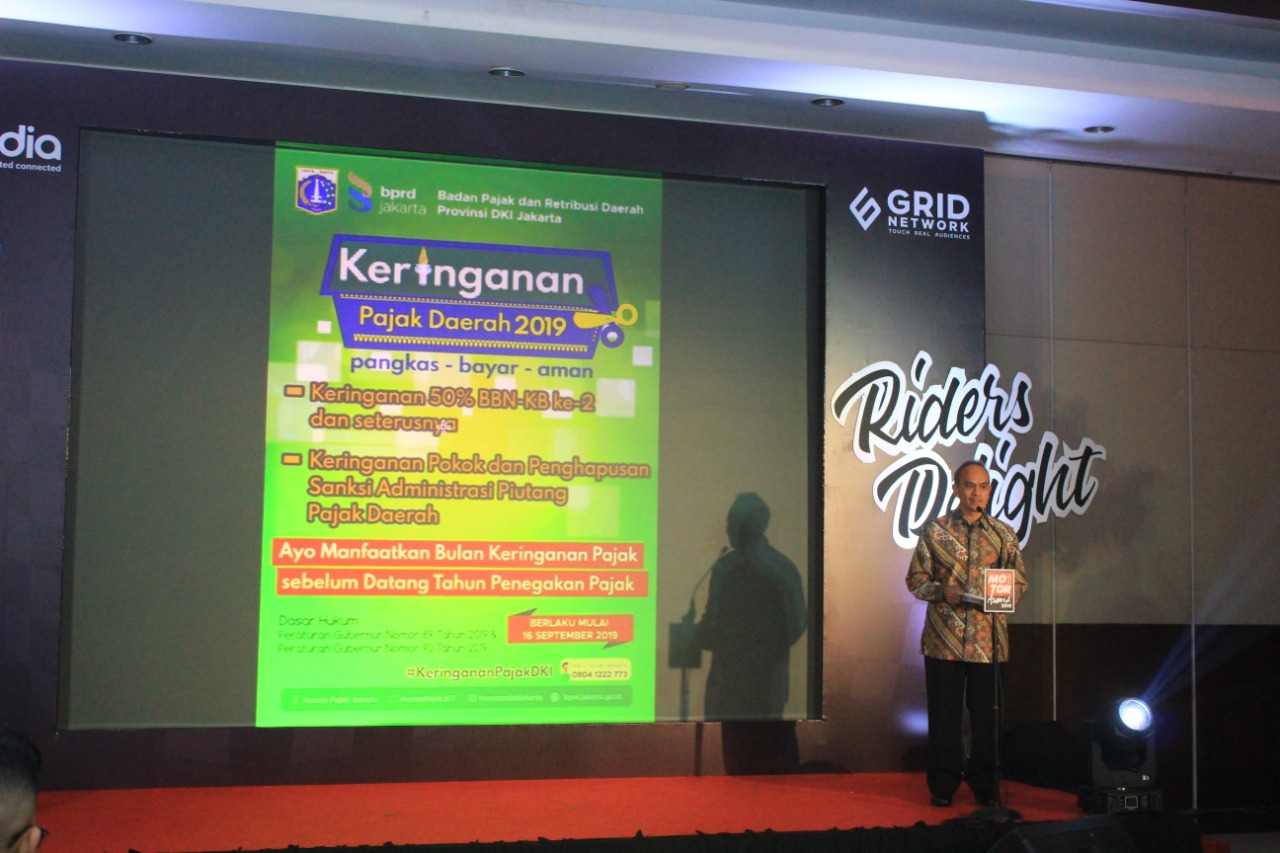 BPRD Jakarta Sosialisasi Keringanan Pajak di Motor Plus Award 2019